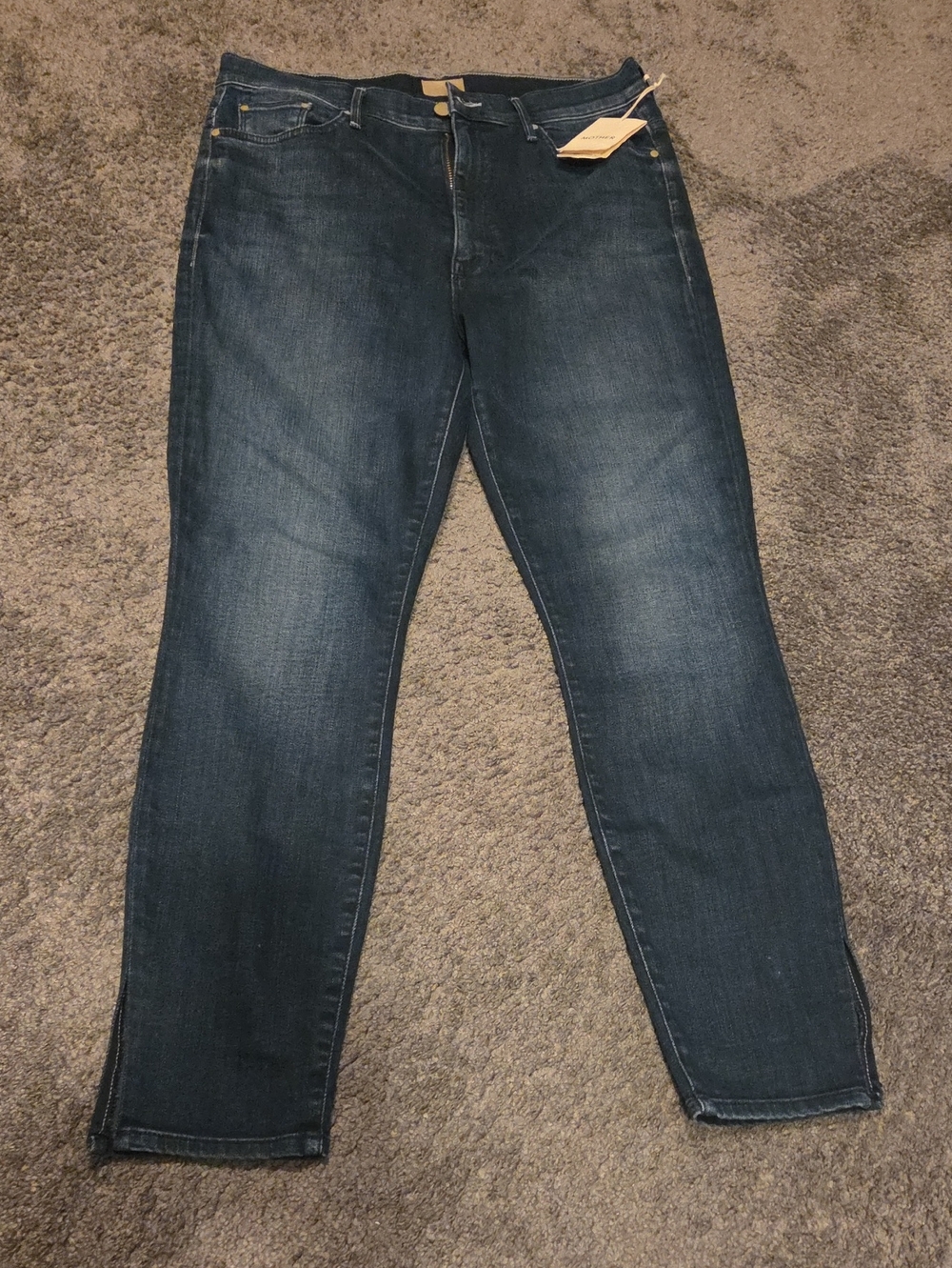 NWT Mother Women’s Dark Blue Stretch Slim Jeans